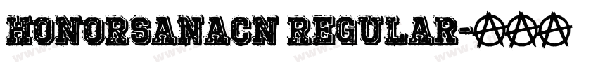HONORSanaCN Regular字体转换 HONORSanaCN Regular字体转换